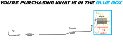 1998-2002 Honda Accord 2.3L Stainless Steel Exhaust Muffler