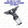 Exhaust Manifold Catalytic Converter and Flex Pipe for 2008-2009 Pontiac G6 2.4L | 2008 Saturn Aura 2.4L