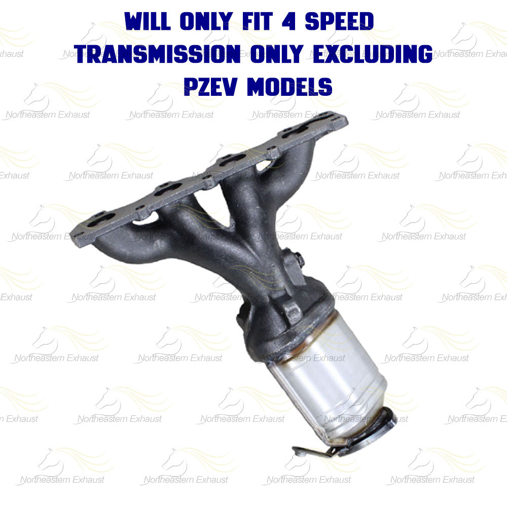 Exhaust Manifold Catalytic Converter and Flex Pipe for 2008-2009 Pontiac G6 2.4L | 2008 Saturn Aura 2.4L