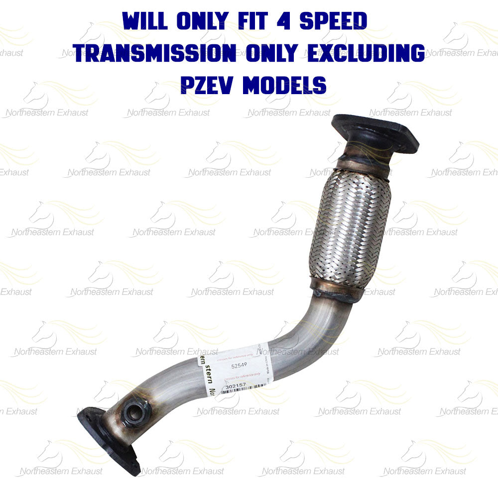 Exhaust Manifold Catalytic Converter and Flex Pipe for 2008-2009 Pontiac G6 2.4L | 2008 Saturn Aura 2.4L
