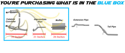2006-2010 Ford Explorer 4.0L Exhaust Catalytic Converter, Intermediate Pipe and Muffler | EPA Approved