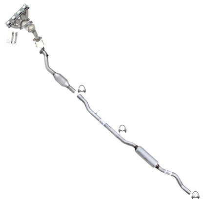 2007-2017 Jeep Compass 2.4L Exhaust Manifold Catalytic Converter with Resonator Pipe | EPA Approved | 4WD with Manual Transmission