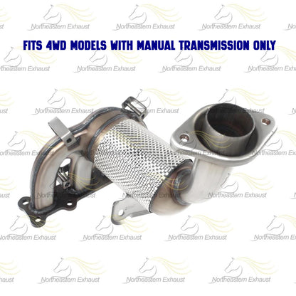2007-2017 Jeep Compass 2.4L Exhaust Manifold Catalytic Converter with Resonator Pipe | EPA Approved | 4WD with Manual Transmission