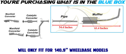 2005-2012 Toyota Tacoma 4.0L 140.9in WB Exhaust Muffler & Intermediate Pipe Kit