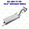 2005-2012 Toyota Tacoma 4.0L 140.9in WB Exhaust Muffler & Intermediate Pipe Kit