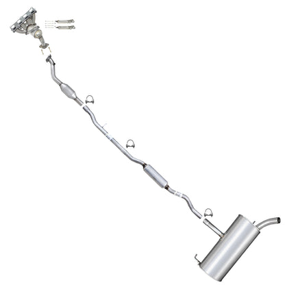 2007-2011 Jeep Compass 2.4L Complete Exhaust System Kit | EPA Approved | 4WD with Manual Transmission