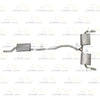 Exhaust Resonator Pipe and Pair of Muffler for 2007-2010 Ford Edge 3.5L | 2007-2010 Lincoln MKX 3.5L