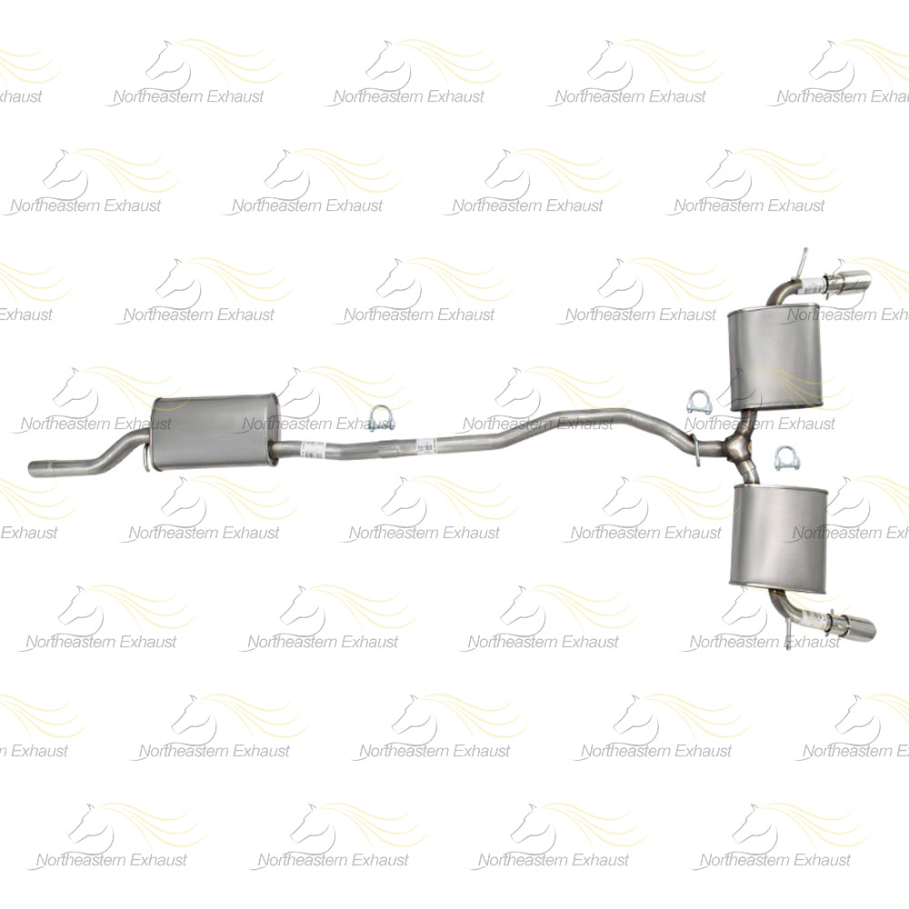 Exhaust Resonator Pipe and Pair of Muffler for 2007-2010 Ford Edge 3.5L | 2007-2010 Lincoln MKX 3.5L