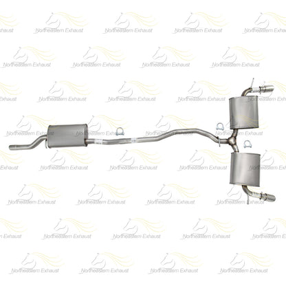 Exhaust Resonator Pipe and Pair of Muffler for 2007-2010 Ford Edge 3.5L | 2007-2010 Lincoln MKX 3.5L