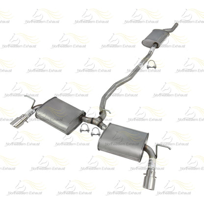 Exhaust Resonator Pipe and Pair of Muffler for 2007-2010 Ford Edge 3.5L | 2007-2010 Lincoln MKX 3.5L