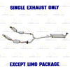 Pair of Catalytic Converter Y Pipe and Muffler for 2003-2011 Mercury Grand Marquis 4.6L | 2003-2011 Ford Crown Victoria 4.6L