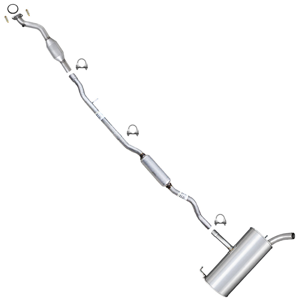 2007-2011 Jeep Compass 2.4L Rear Catalytic Converter Exhaust System Kit  | EPA Approved | 4WD Manual