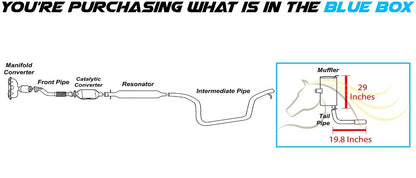 2008-2010 Pontiac G6 3.5L Exhaust Muffler and Tail Pipe