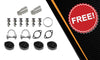 2008-2011 Subaru Impreza 2.5L Stainless Steel Resonator Pipe and Pair of Muffler | For SEDAN