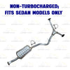 2008-2010 Subaru Impreza 2.5L Rear Catalytic Resonator & Pair of Mufflers Kit | EPA Approved | Non-Turbo Sedan
