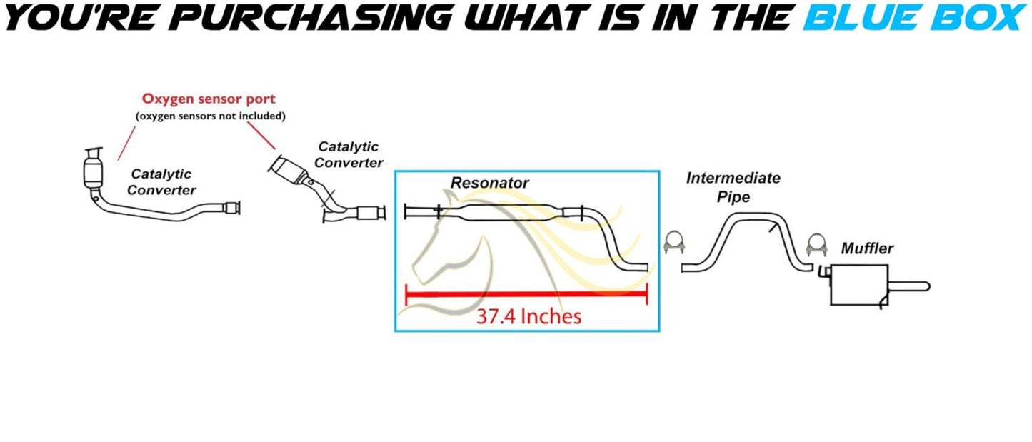 Exhaust Resonator Pipe for 2007-2008 Chevrolet Malibu 3.5L | 2006-2007 Pontiac G6 2.4L | 2005-2007 Pontiac G6 3.5L | 2007 Saturn Aura 3.5L