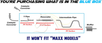 2004 Chevrolet Malibu 3.5L Exhaust Y Pipe, Resonator Pipe and Intermediate Pipe | Not fit to MAXX trim models