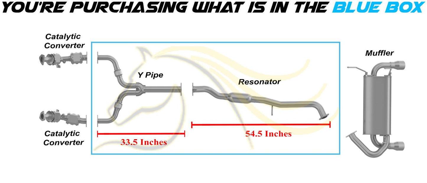 2003-2006 Nissan 350Z 3.5L Stainless Steel Y Pipe & Resonator Exhaust Kit