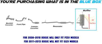 2008-2013 Nissan Rogue 2.5L Exhaust Muffler