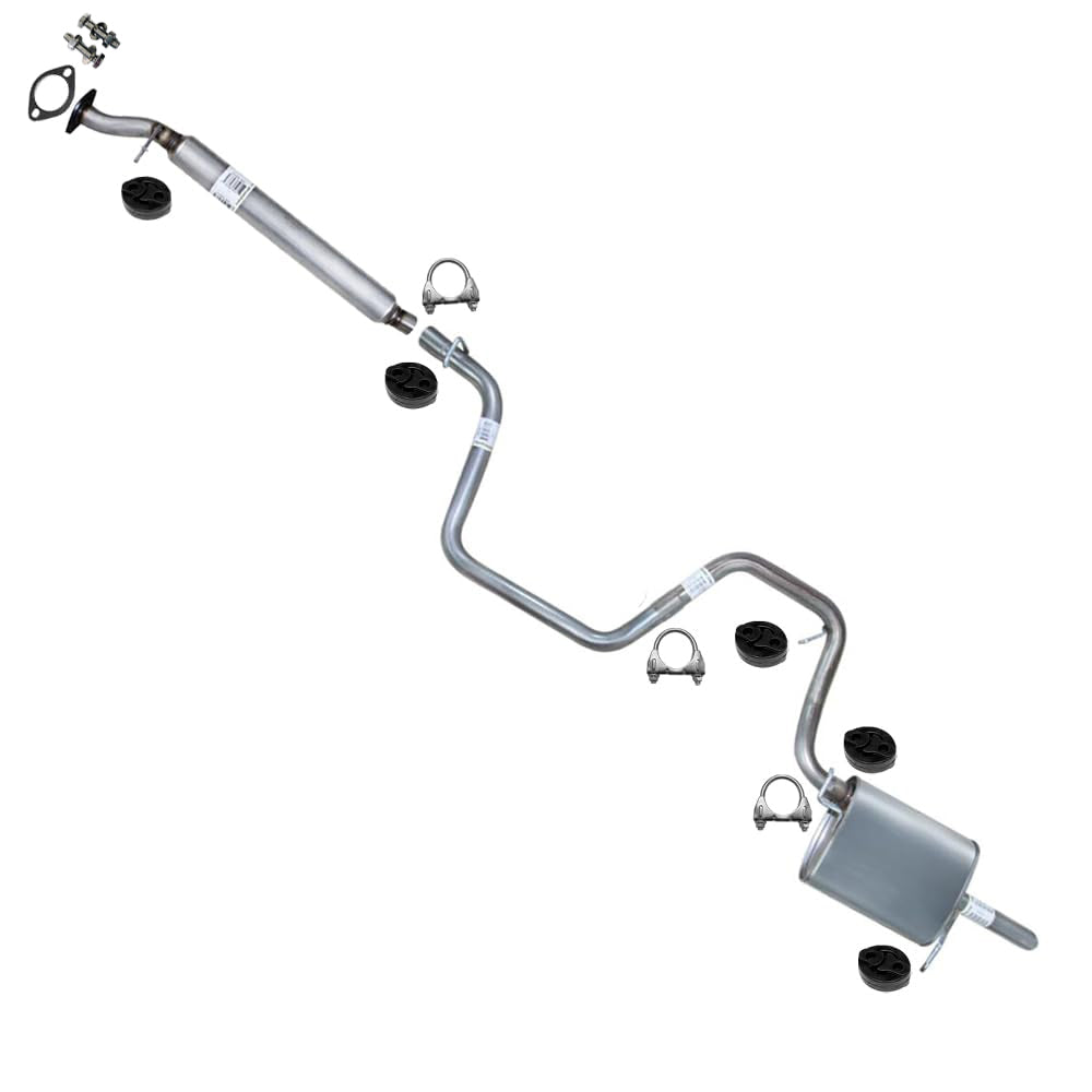 2008 Chevrolet Malibu 3.5L Exhaust Resonator, Intermediate Pipe and Muffler