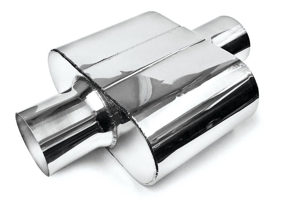 Stainless Steel Performance Universal Single Chamber Muffler 3"ID/OD Center