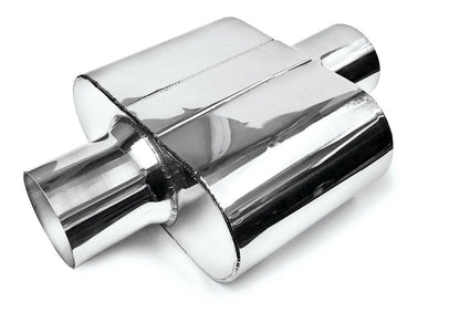 Stainless Steel Performance Universal Single Chamber Muffler 3"ID/OD Center