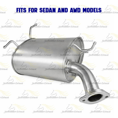 2004 Infiniti G35 3.5L Direct-Fit Exhaust Rear Muffler Assembly