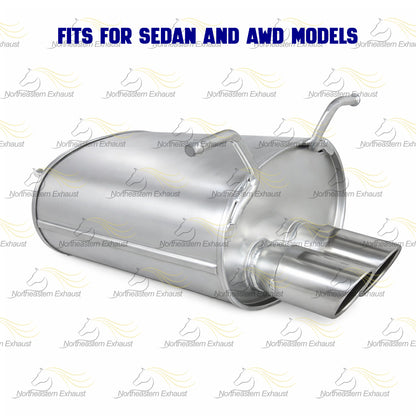 2004 Infiniti G35 3.5L Direct-Fit Exhaust Rear Muffler Assembly