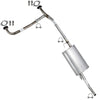 2007-2019 Nissan Frontier 4.0L Exhaust Muffler Assembly Kit