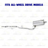 2014-2019 Mitsubishi Outlander 2.4L Front Pipe Catalytic & Muffler Kit - EPA Approved