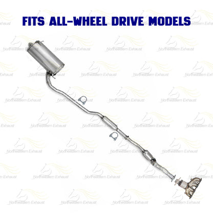 2014-2018 Mitsubishi Outlander 2.4L AWD Complete Exhaust System - EPA Approved