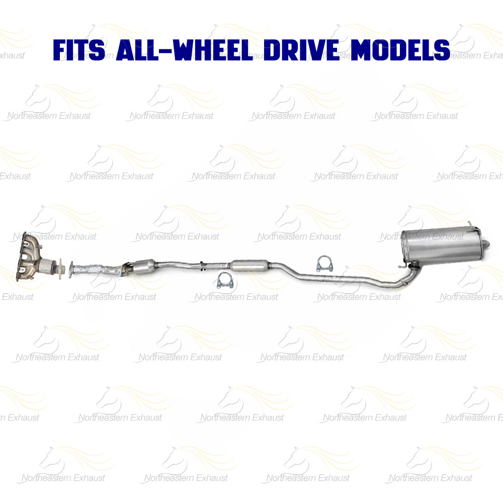 2014-2018 Mitsubishi Outlander 2.4L AWD Complete Exhaust System - EPA Approved