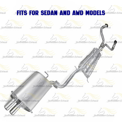 2004 Infiniti G35 3.5L Direct Fit Y-Pipe Center and Rear Muffler Exhaust Kit