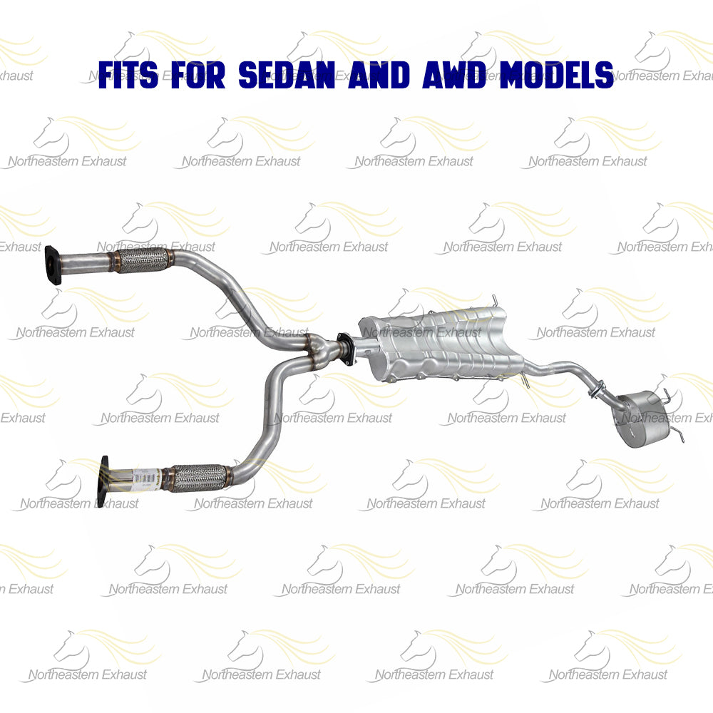 2004 Infiniti G35 3.5L Direct Fit Y-Pipe Center and Rear Muffler Exhaust Kit