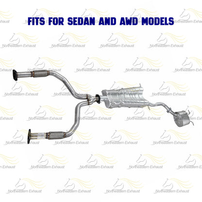 2004 Infiniti G35 3.5L Direct Fit Y-Pipe Center and Rear Muffler Exhaust Kit