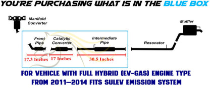 2011-2015 Hyundai Sonata 2.4L Front Pipe w/ Catalytic & Intermediate Pipe Kit - EPA Approved