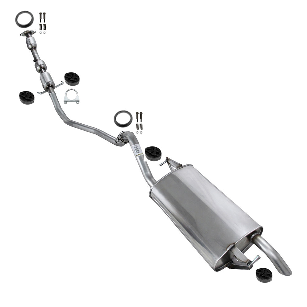 2009-2013 Toyota Corolla 1.8L Catalytic Converter w/ Resonator & Muffler System Kit