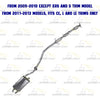 2009-2013 Toyota Corolla 1.8L Catalytic Converter w/ Resonator & Muffler System Kit