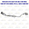 2009-2013 Toyota Corolla 1.8L Catalytic Converter w/ Resonator & Muffler System Kit