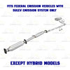 2011-2014 Hyundai Sonata 2.4L Catalytic Intermediate Pipe & Resonator w/ Muffler Kit - EPA Approved