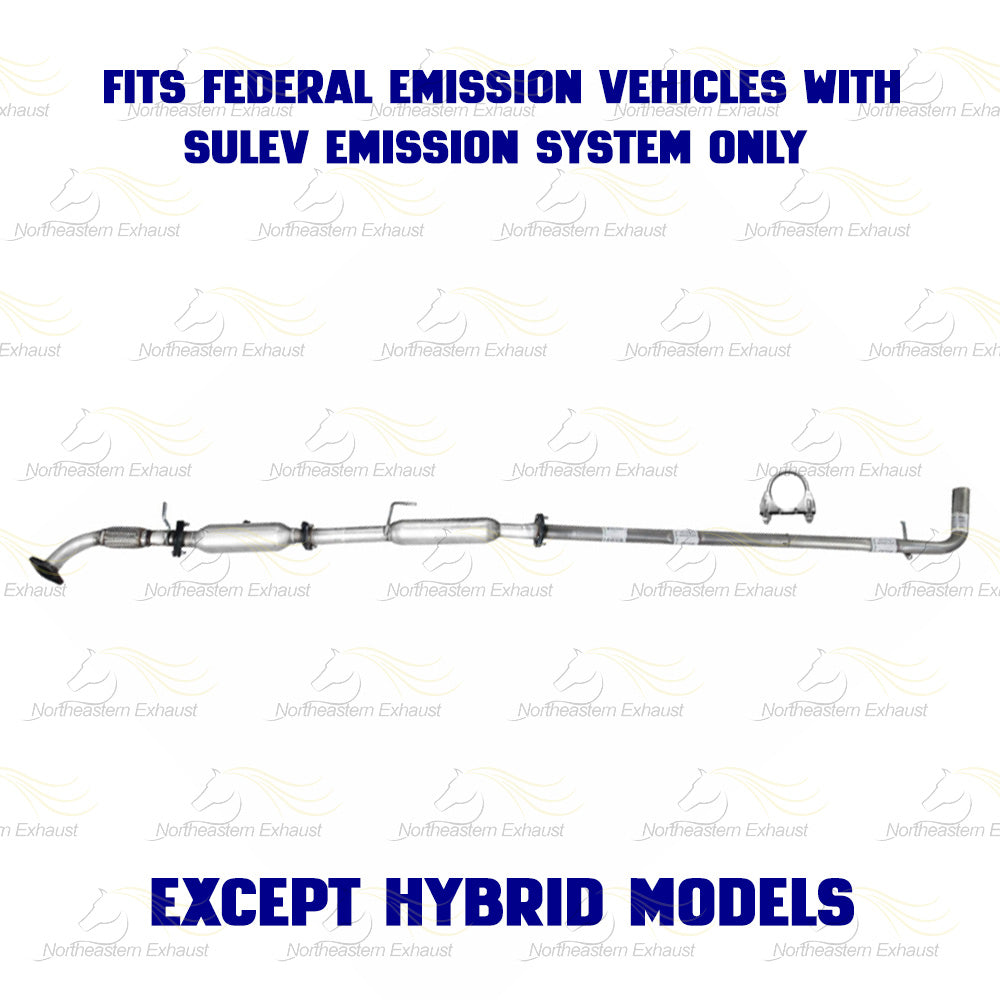 2011-2014 Hyundai Sonata 2.4L Front Pipe w/ Catalytic & Intermediate Pipe w/ Resonator Exhaust Kit