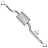 Stainless Steel Exhaust Resonator Pipe for 2012-2014 2.0L and 2011-2014 3.5L Ford Edge