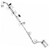 2011-2014 Hyundai Sonata 2.4L Exhaust Front Pipe Catalytic Intermediate Pipe Resonator Muffler