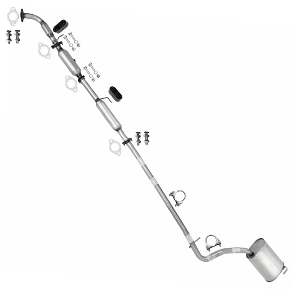 2011-2014 Hyundai Sonata 2.4L Exhaust Front Pipe Catalytic Intermediate Pipe Resonator Muffler