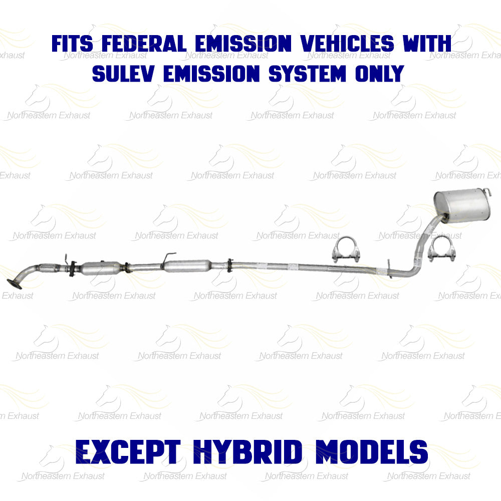 2011-2014 Hyundai Sonata 2.4L Exhaust Front Pipe Catalytic Intermediate Pipe Resonator Muffler