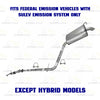 2011-2014 Hyundai Sonata 2.4L Exhaust Front Pipe Catalytic Intermediate Pipe Resonator Muffler