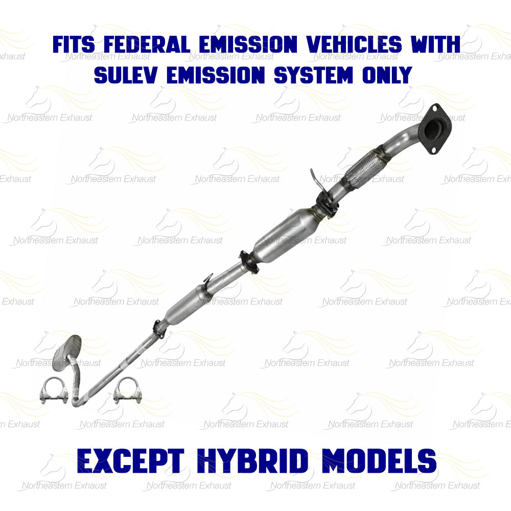 2011-2014 Hyundai Sonata 2.4L Exhaust Front Pipe Catalytic Intermediate Pipe Resonator Muffler