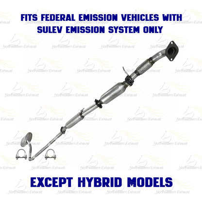 2011-2014 Hyundai Sonata 2.4L Exhaust Front Pipe Catalytic Intermediate Pipe Resonator Muffler
