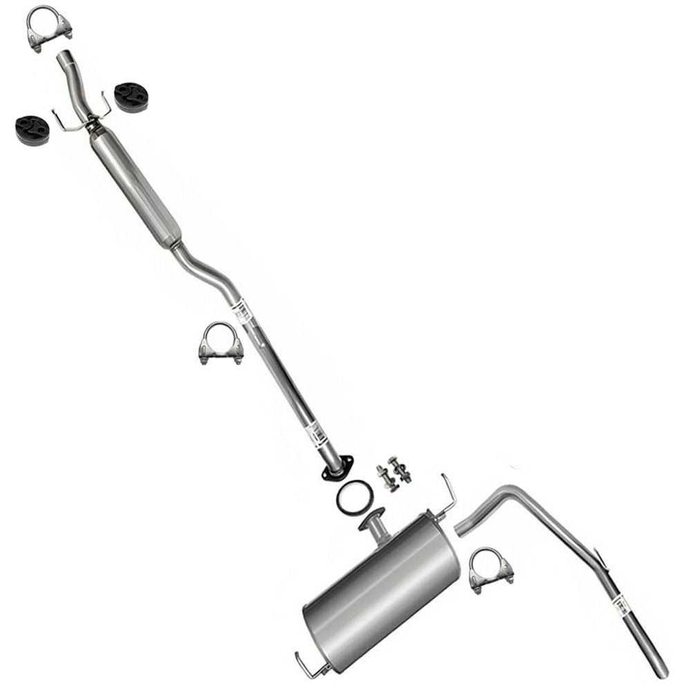 Exhaust Resonator, Muffler and Tail Pipe for 2004-2006 Toyota Sienna 3.3L FWD | 2007-2010 Toyota Sienna 3.5L FWD