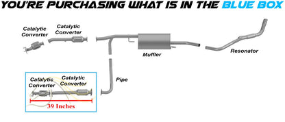 2005-2019 Nissan Frontier 4.0L Catalytic Converter Kit | Front & Rear Driver Side - EPA-Approved